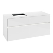 V&B Collaro Meuble sous lavabo 120x54,8x50cm, WT l, LED 8,8 W, blanc brillant-3