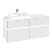 V&B Collaro Meuble sous lavabo 120x54,8x50cm, WT l, LED 8,8 W, blanc mat-3