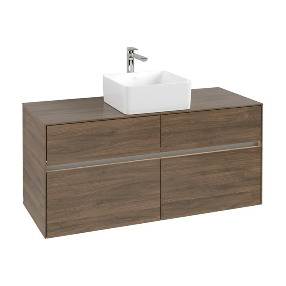 V&B Collaro Meuble sous lavabo 120x54,8x50cm, WT mi, LED 8,8 W, Ar Oa