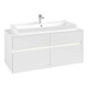 V&B Collaro Meuble sous lavabo 120x54,8x50cm, WT mi, LED 8,8 W, blanc brillant-3