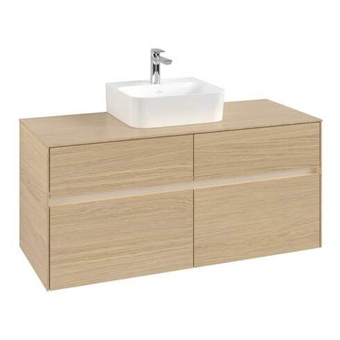 V&B Collaro Meuble sous lavabo 120x54,8x50cm, WT mi, LED 8,8 W, Nord Oa