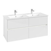 V&B Collaro Meuble sous lavabo 126,1x61x48cm, LED 9,4W, blanc brillant-4