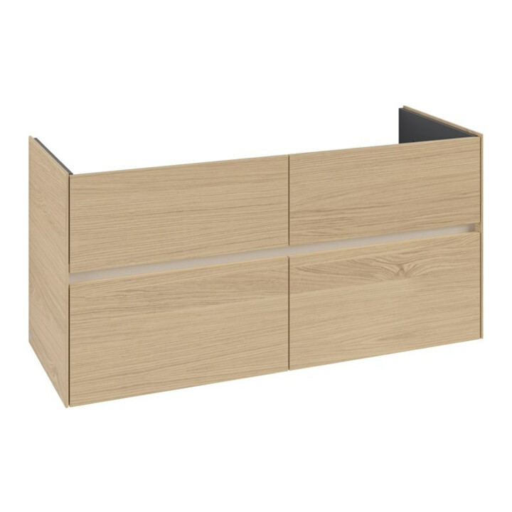 V&B Collaro Meuble sous lavabo 126,1x61x48cm, LED 9,4W, Nord Oa