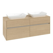 V&B Collaro Meuble sous lavabo 140x54,8x50 cm, 2 tiroirs, chêne nordique