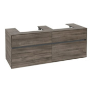 V&B Collaro Meuble sous lavabo 140x54,8x50 cm, 2 tiroirs, chêne stone-3