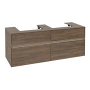 V&B Collaro Meuble sous lavabo 140x54,8x50 cm, 2 tiroirs, LED 10 W, Ar Oa-3