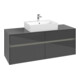 V&B Collaro Meuble sous lavabo 140x54,8x50 cm, avec WT, LED 10W, glo Gr-3