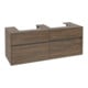 V&B Collaro Meuble sous lavabo 140x54,8x50 cm, f 2 WT, chêne Arizona-1