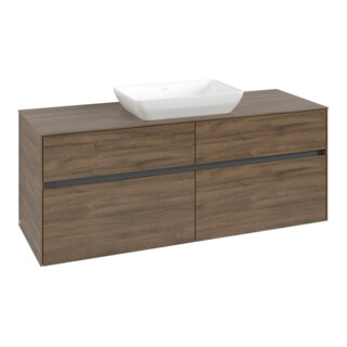 V&B Collaro Meuble sous lavabo 140x54,8x50 cm, f WT central, chêne Arizona