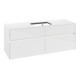 V&B Collaro Meuble sous lavabo 140x54,8x50 cm, f WT mi, LED 10W, blanc brillant-3