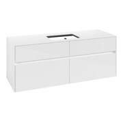 V&B Collaro Meuble sous lavabo 140x54,8x50 cm, f WT mi, LED 10W, blanc brillant-3