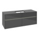 V&B Collaro Meuble sous lavabo 140x54,8x50 cm, f WT mi, LED 10W, glo Gr-1