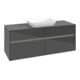 V&B Collaro Meuble sous lavabo 140x54,8x50 cm, f WT mi, LED 10W, glo Gr-3