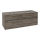 V&B Collaro Meuble sous lavabo 140x54,8x50 cm, pour 2 lavabos, chêne pierre-3