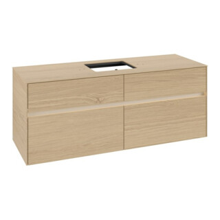 V&B Collaro Meuble sous lavabo 140x54,8x50 cm, pour WT mi, LED 10W, Nord Oa