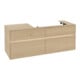 V&B Collaro Meuble sous lavabo 140x54,8x50 cm, vasque droite, avec LED, Nord Oa-1