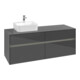 V&B Collaro Meuble sous lavabo 140x54,8x50 cm, WT l, LED 10W, glo Gr-1