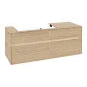 V&B Collaro Meuble sous lavabo 140x54,8x50 cm, WT l, LED 10W, Nord Oa