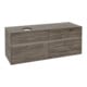 V&B Collaro Meuble sous lavabo 140x54,8x50 cm, WT l, LED 10W, st. Oa-1