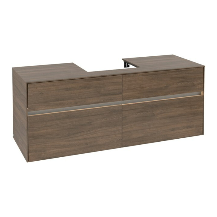 V&B Collaro Meuble sous-lavabo 140x54,8x50 cm, WT mi, LED 10 W, Ariz. Oa
