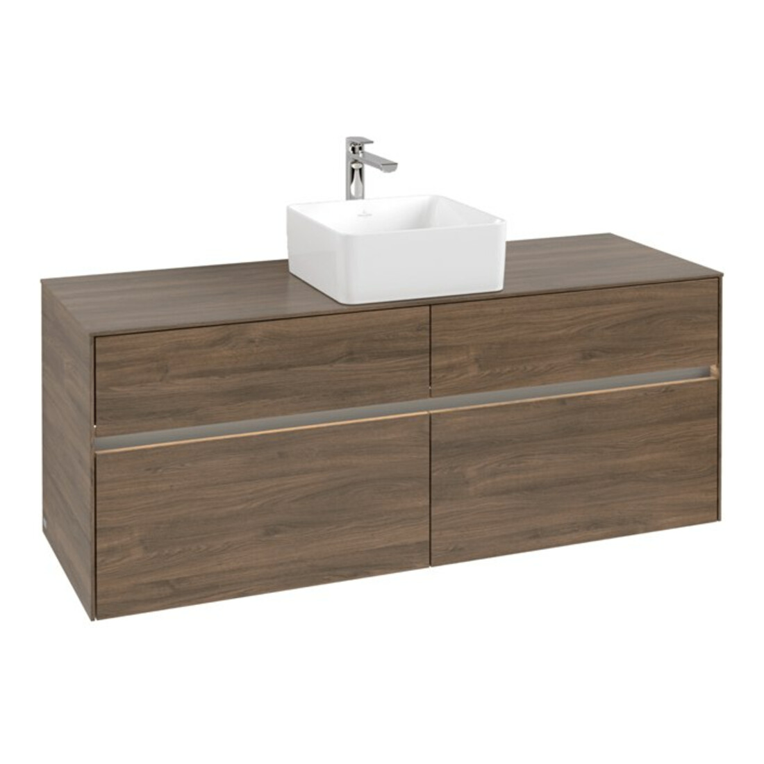 V&B Collaro meuble sous-lavabo 140x54,8x50 cm, WT mi, LED 10 W, Ariz. Oa