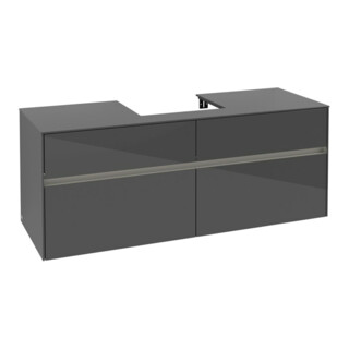 V&B Collaro Meuble sous lavabo 140x54,8x50 cm, WT mi, LED 10 W, glo Gr