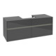 V&B Collaro Meuble sous lavabo 140x54,8x50 cm, WT mi, LED 10 W, glo Gr-1