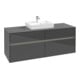 V&B Collaro Meuble sous lavabo 140x54,8x50 cm, WT mi, LED 10 W, glo Gr-3