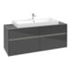 V&B Collaro Meuble sous lavabo 140x54,8x50 cm, WT mi, LED 10 W, glo Gr-1