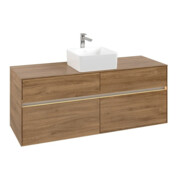 V&B Collaro Meuble sous lavabo 140x54,8x50 cm, WT mi, LED 10 W, Kan Oa-3