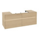 V&B Collaro Meuble sous lavabo 140x54,8x50 cm, WT mi, LED 10 W, Nord Oa-1