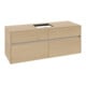 V&B Collaro Meuble sous lavabo 140x54,8x50cm, avec trou robinet central, chêne nordique-3