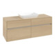 V&B Collaro meuble sous-lavabo 140x54,8x50cm, évier central, chêne nordique-1