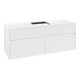 V&B Collaro Meuble sous lavabo 140x54,8x50cm, f EV central, blanc mat-1