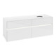 V&B Collaro Meuble sous lavabo 140x54,8x50cm, lavabo à droite, LED 10W, blanc brillant-3