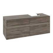 V&B Collaro Meuble sous lavabo 140x54,8x50cm, lavabo à droite, LED 10W, st. Oa