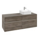 V&B Collaro Meuble sous lavabo 140x54,8x50cm, lavabo à droite, LED 10W, st. Oa-3