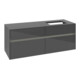 V&B Collaro Meuble sous lavabo 140x54,8x50cm, lavabo droite, LED 10W, glo Gr-3