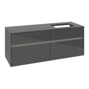 V&B Collaro Meuble sous lavabo 140x54,8x50cm, lavabo droite, LED 10W, glo Gr-4