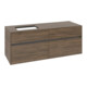 V&B Collaro Meuble sous lavabo 140x54,8x50cm, LV gauche, chêne arizona-3