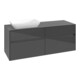 V&B Collaro Meuble sous-lavabo 140x54,8x50cm, LV gauche, gris brillant-1