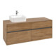 V&B Collaro Meuble sous lavabo 140x54,8x50cm, vasque à gauche, chêne Kansas-1