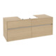 V&B Collaro Meuble sous lavabo 140x54,8x50cm, vasque centrale, chêne nordique