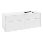 V&B Collaro Meuble sous lavabo 140x54,8x50cm, vasque droite, blanc mat