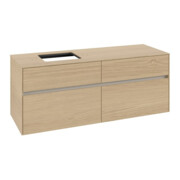 V&B Collaro Meuble sous lavabo 140x54,8x50cm, vasque gauche, chêne nordique