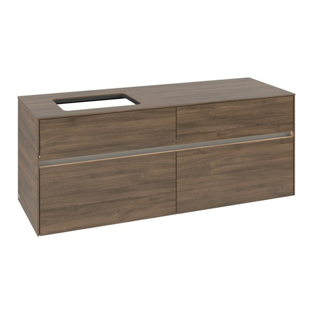 V&B Collaro Meuble sous lavabo 140x54,8x50cm, WT l, LED 10W, Ariz. Oa