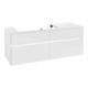 V&B Collaro Meuble sous lavabo 140x54,8x50cm, WT l, LED 10W, blanc brillant-1
