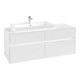 V&B Collaro Meuble sous lavabo 140x54,8x50cm, WT l, LED 10W, blanc brillant-3