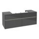 V&B Collaro Meuble sous lavabo 140x54,8x50cm, WT mi, LED 10 W, glo Gr-3