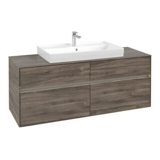V&B Collaro Meuble sous lavabo 140x54,8x50cm, WT mi, LED 10 W, st. Oa